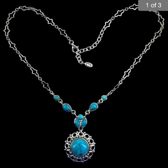 Studio Barse Jewelry - Barse Sterling Silver Turquoise Necklace 18”